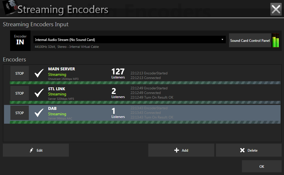 Encoders integrados